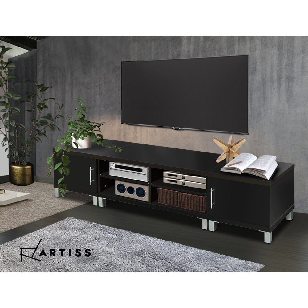 Artiss Entertainment Unit with Cabinets - Black freeshipping - Awezingly