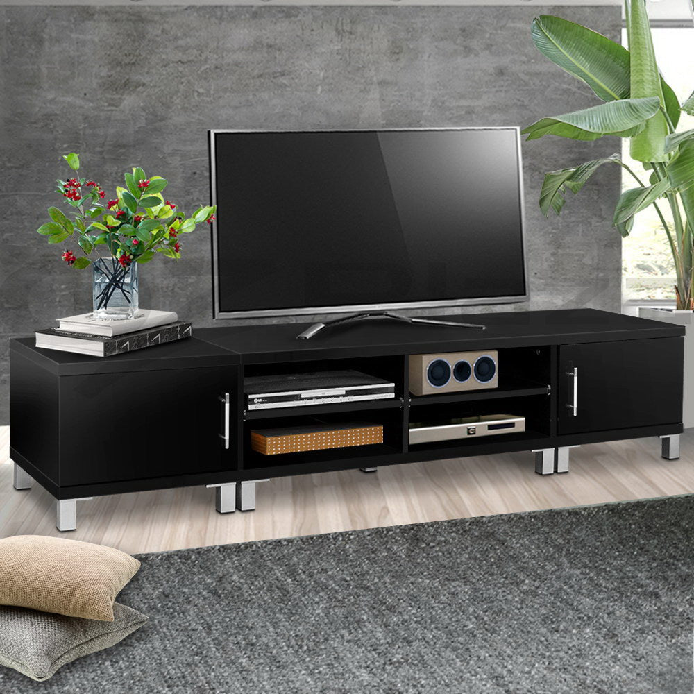 Artiss Entertainment Unit with Cabinets - Black freeshipping - Awezingly