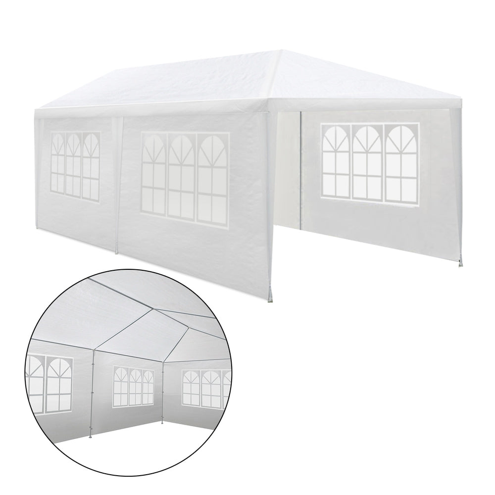 Instahut Gazebo 3x6 Outdoor Marquee Side Wall Party Wedding Tent Camping White