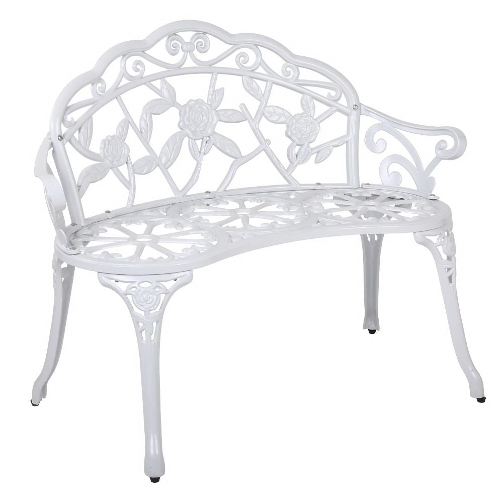 Gardeon Victorian Garden Bench – White freeshipping - Awezingly