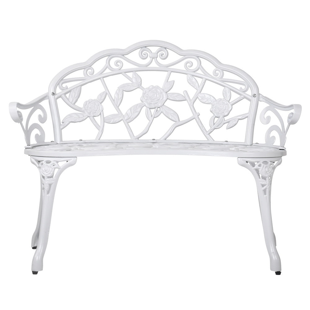 Gardeon Victorian Garden Bench – White freeshipping - Awezingly