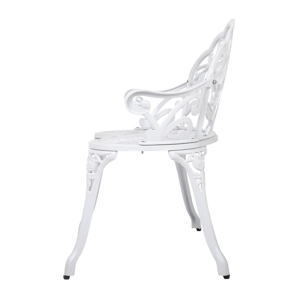 Gardeon Victorian Garden Bench – White freeshipping - Awezingly