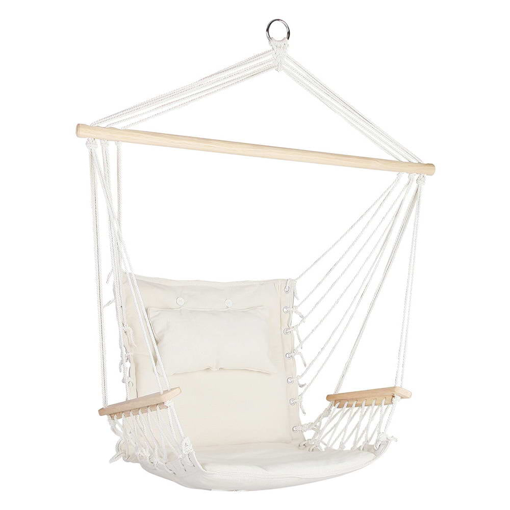 Gardeon Hammock Hanging Swing Chair - Cream freeshipping - Awezingly