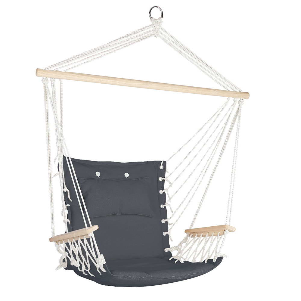 Gardeon Hammock Hanging Swing Chair - Grey freeshipping - Awezingly