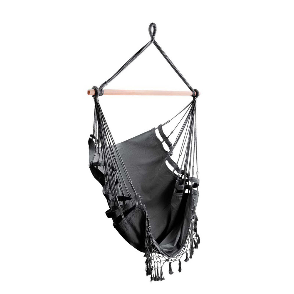 Gardeon Hammock Swing Chair - Grey freeshipping - Awezingly