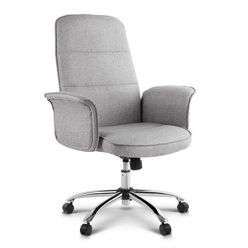 Fabric Office Desk Chair - Grey freeshipping - Awezingly