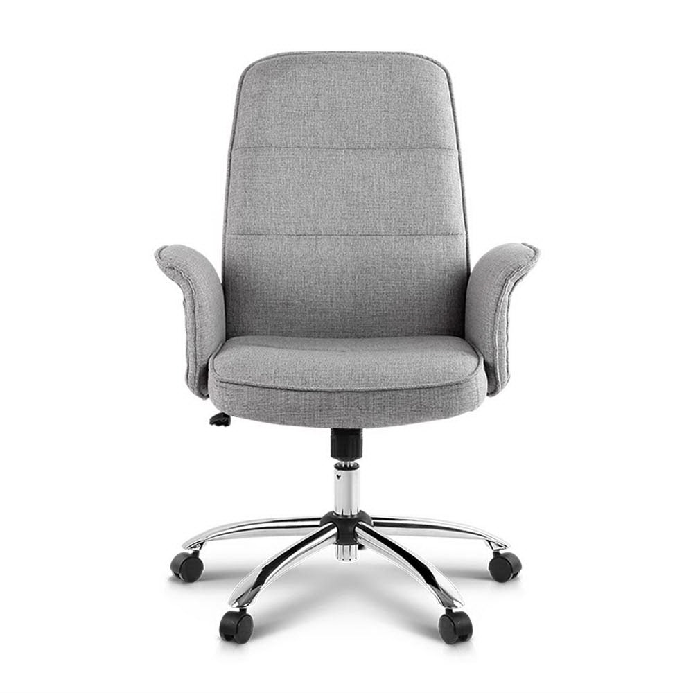 Fabric Office Desk Chair - Grey freeshipping - Awezingly