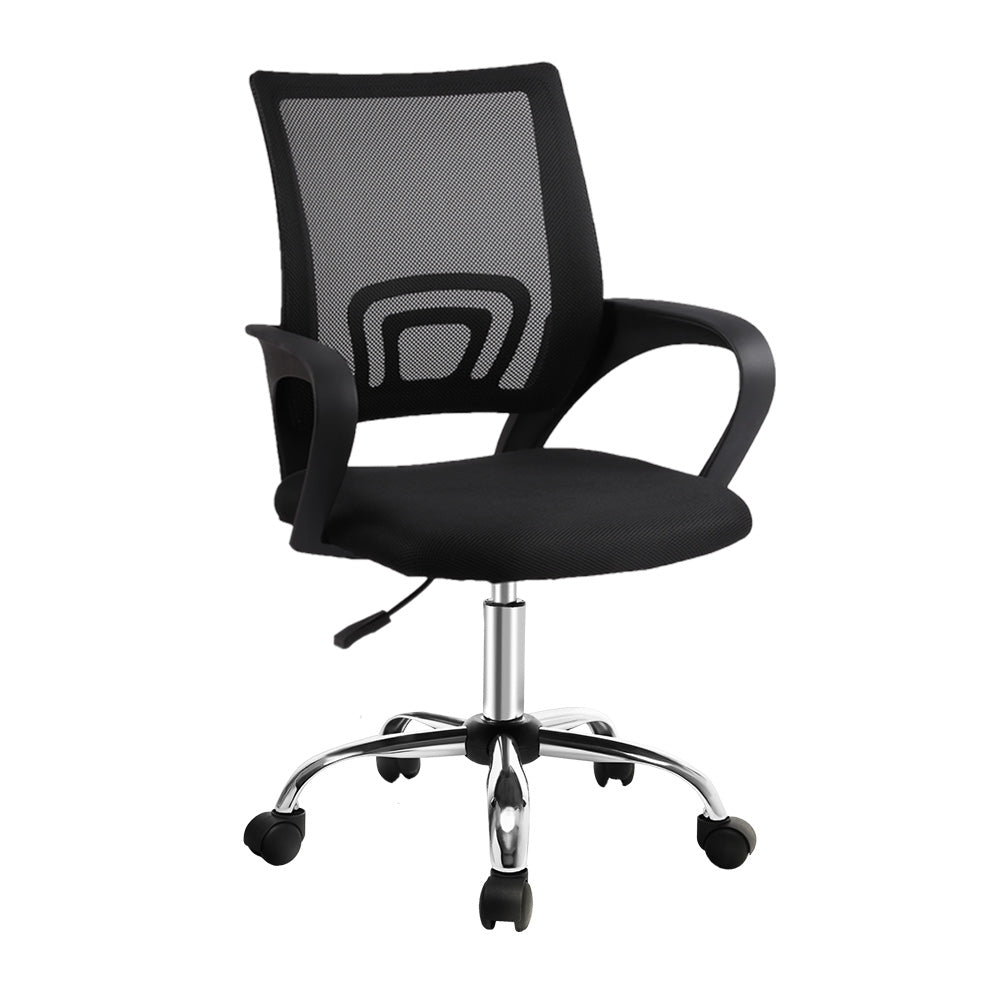 Artiss Office Chair Executive Mid Back Black