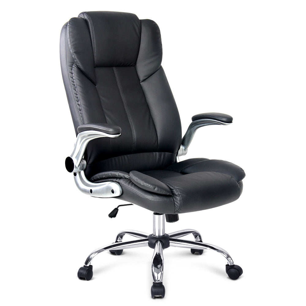 PU Leather Executive Office Desk Chair - Black freeshipping - Awezingly