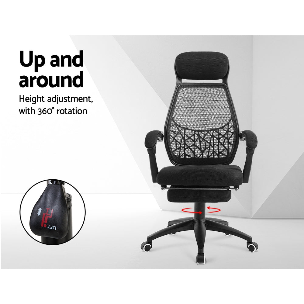 Artiss Gaming Office Chair Computer Desk Chair Home Work Study Black freeshipping - Awezingly