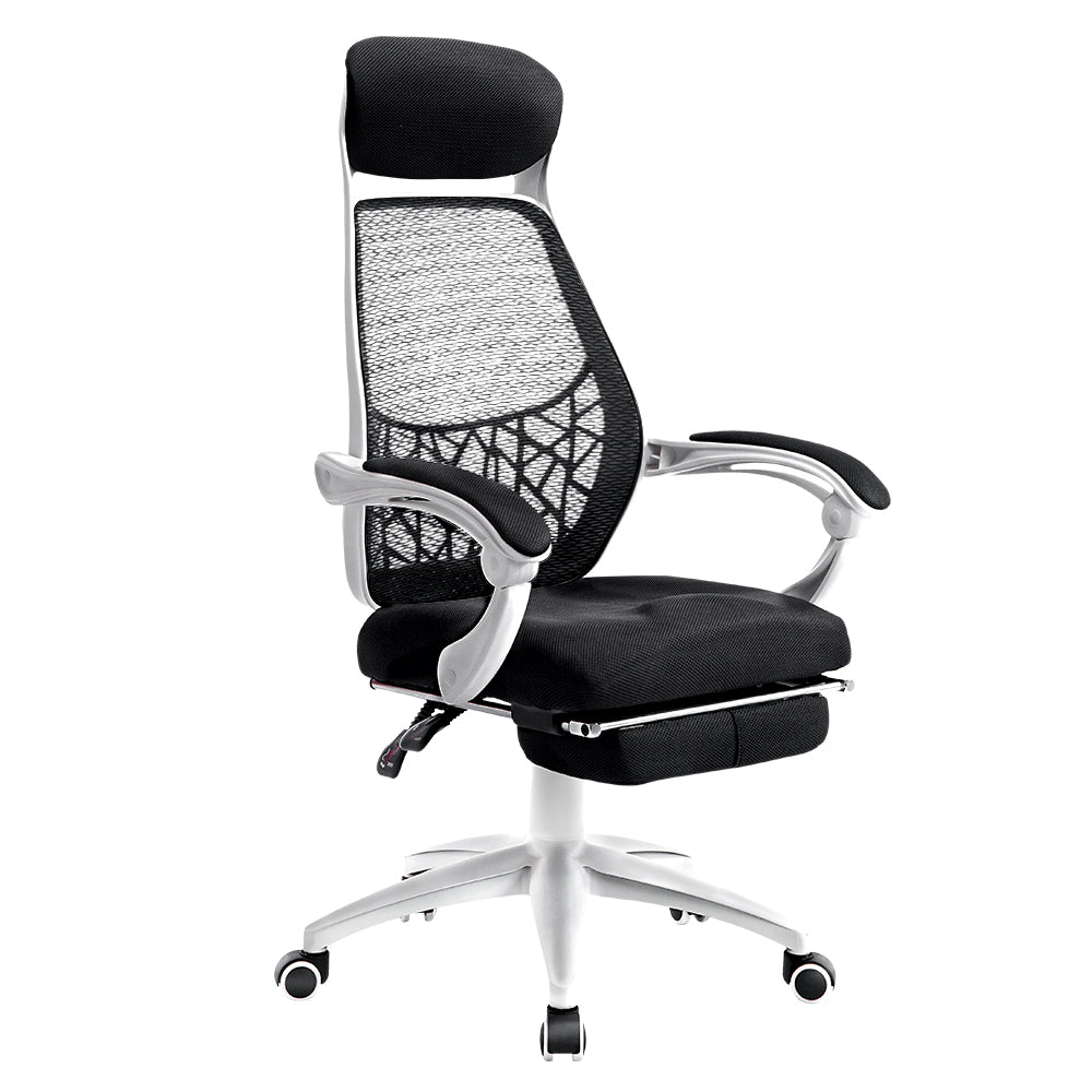 Artiss Gaming Office Chair Computer Desk Chair Home Work Study White freeshipping - Awezingly