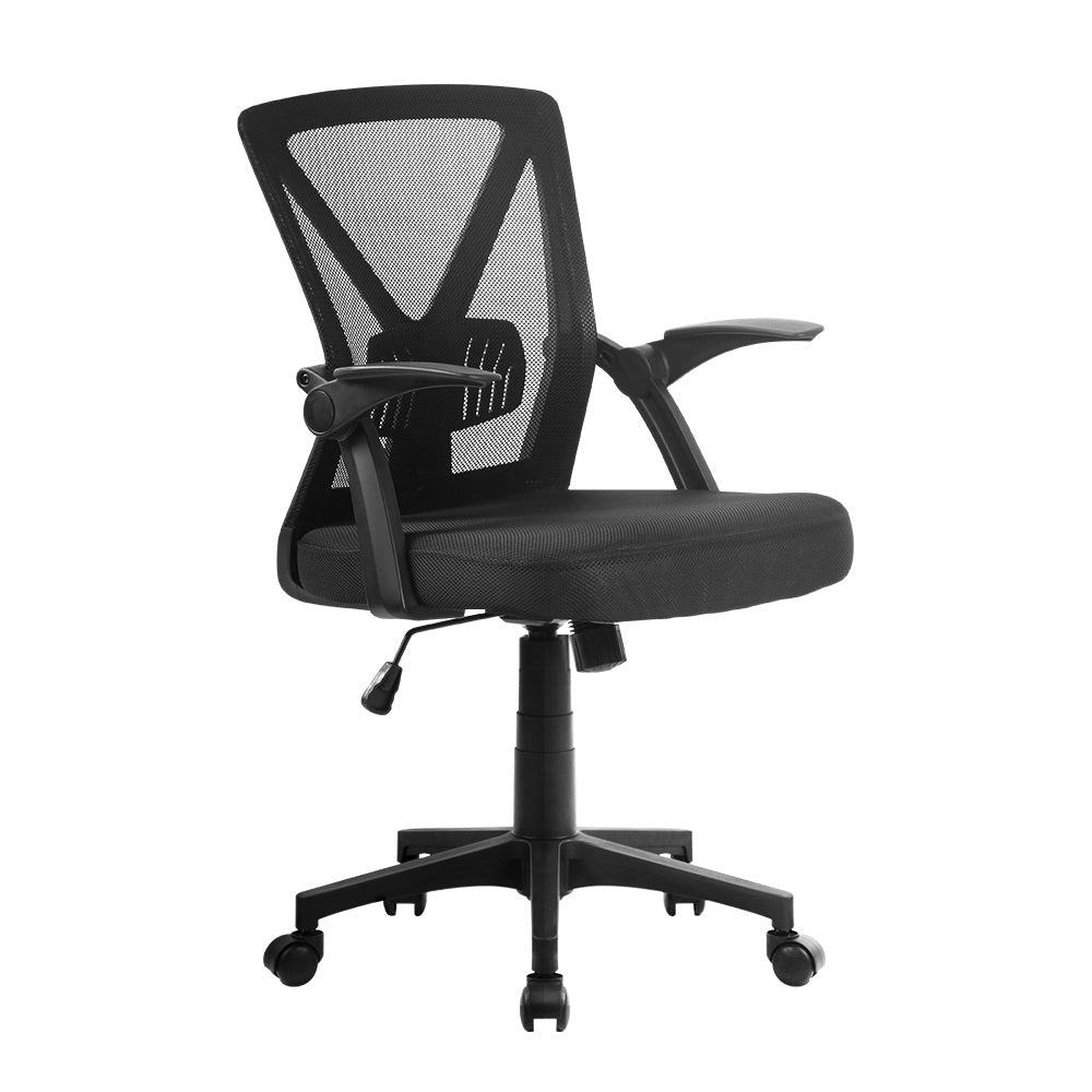 Artiss Gaming Office Chair Mesh Computer Chairs Swivel Executive Mid Back Black freeshipping - Awezingly