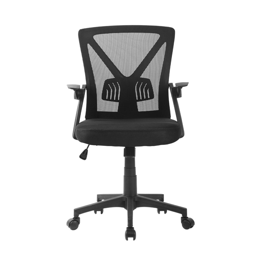 Artiss Gaming Office Chair Mesh Computer Chairs Swivel Executive Mid Back Black freeshipping - Awezingly