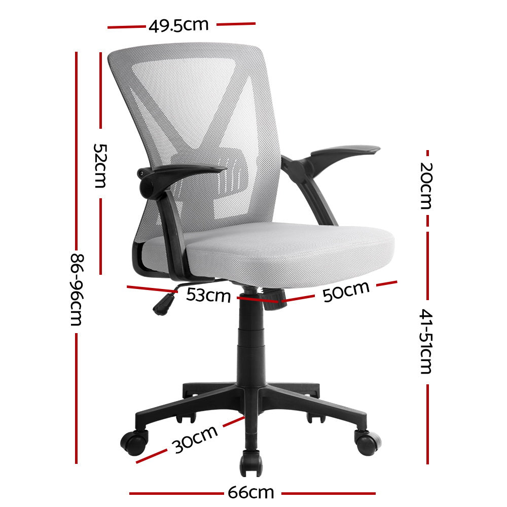 Artiss Office Chair Gaming Executive Computer Chairs Study Mesh Seat Tilt Grey freeshipping - Awezingly