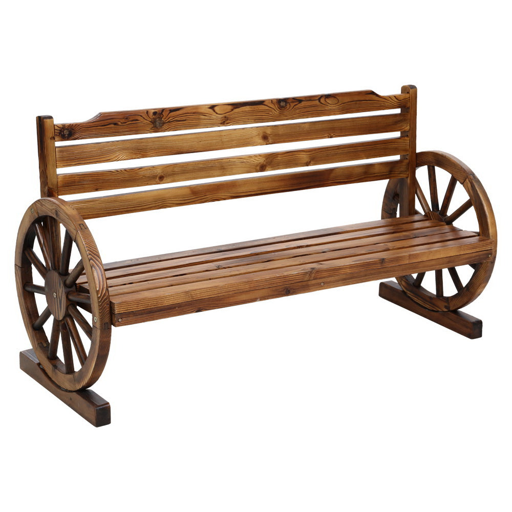 Gardeon Garden Bench Wooden Wagon Chair 3 Seat Outdoor Furniture Backyard Lounge freeshipping - Awezingly