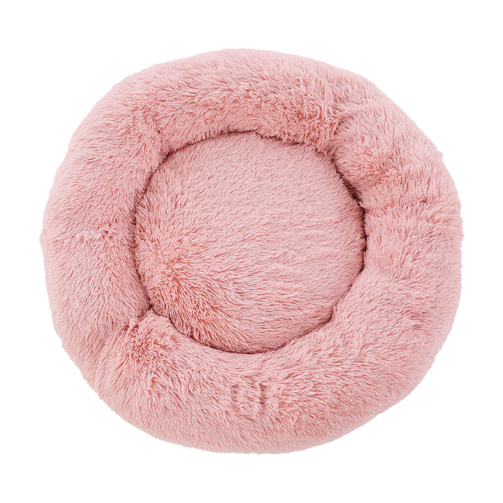Pet Bed Dog Cat Calming Bed Large 90cm Pink Sleeping Comfy Cave Washable freeshipping - Awezingly