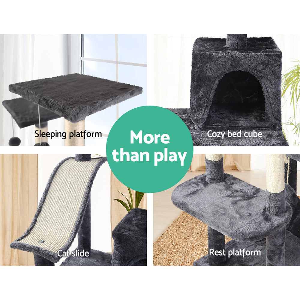 i.Pet Cat Tree 171cm Trees Scratching Post Scratcher Tower Condo House Furniture Wood freeshipping - Awezingly