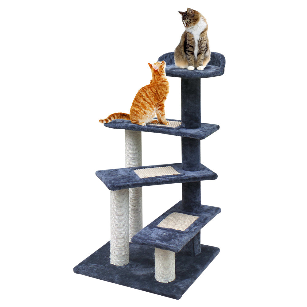 i.Pet Cat Tree 100cm Trees Scratching Post Scratcher Tower Condo Wood Steps freeshipping - Awezingly