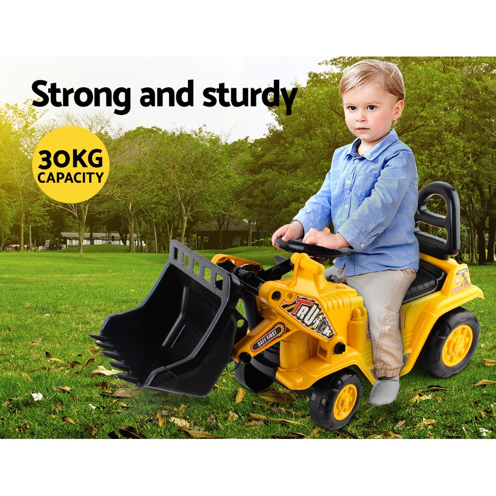 Keezi Kids Ride On Bulldozer - Yellow freeshipping - Awezingly