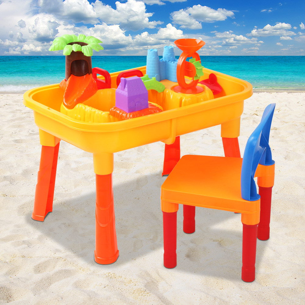 Keezi Kids Table & Chair Sandpit Set freeshipping - Awezingly