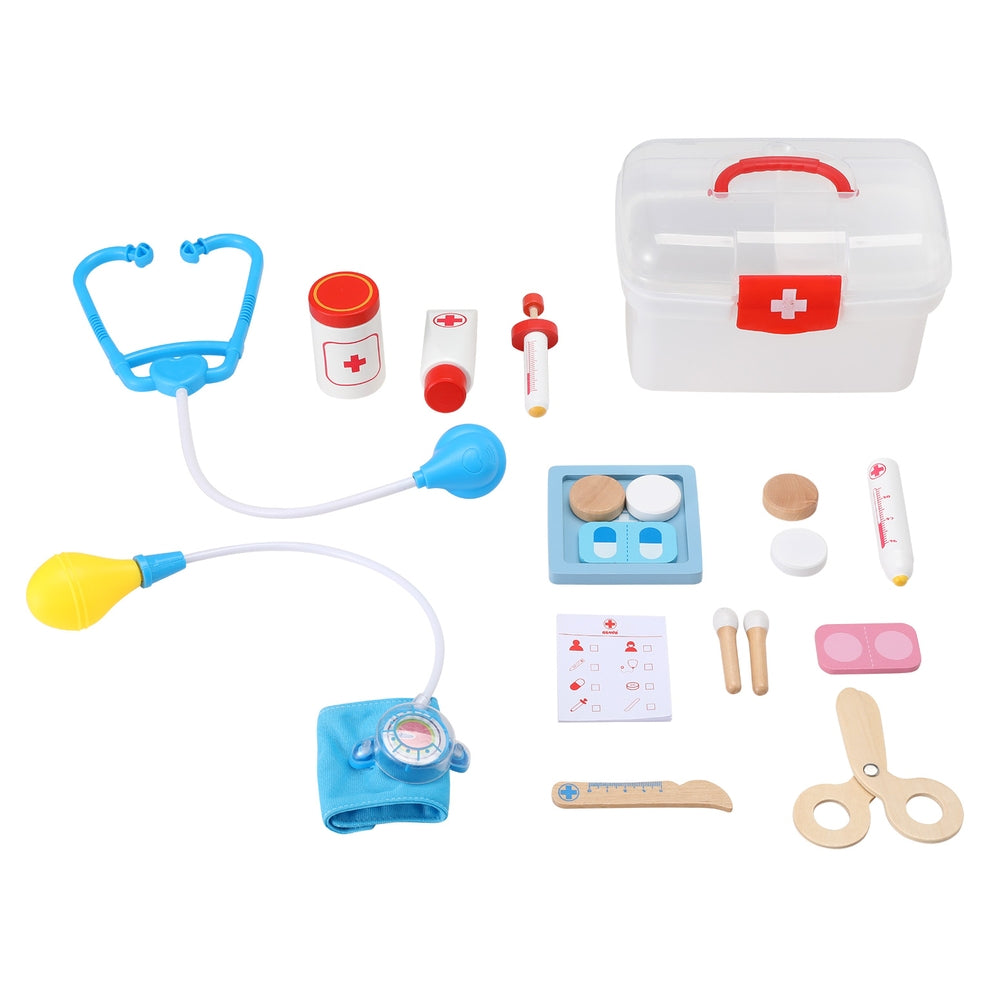 Keezi Kids Doctor Nurse Medical Case Pretend Play Set Stethoscope Medicine Toys