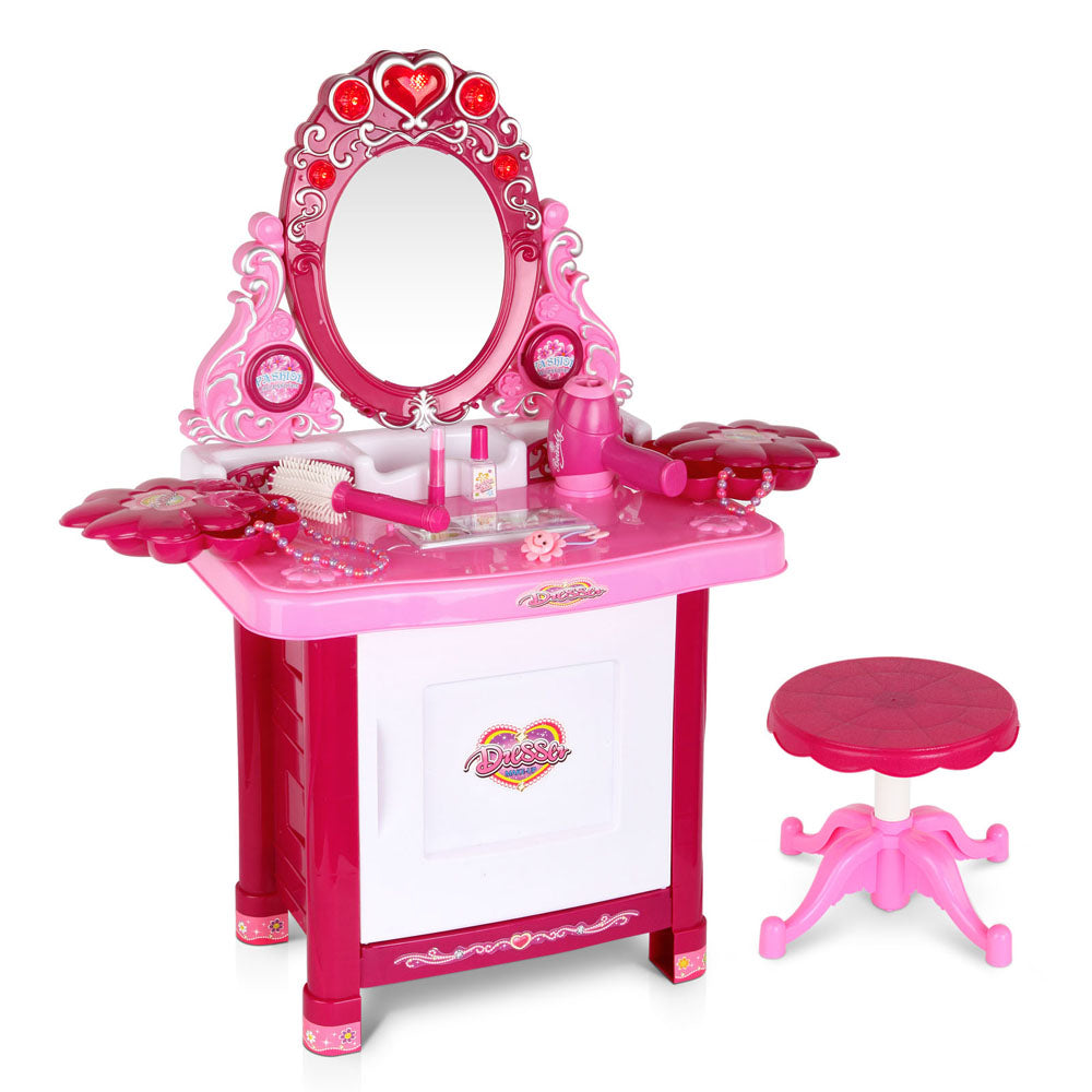 Keezi 30 Piece Kids Dressing Table Set - Pink freeshipping - Awezingly