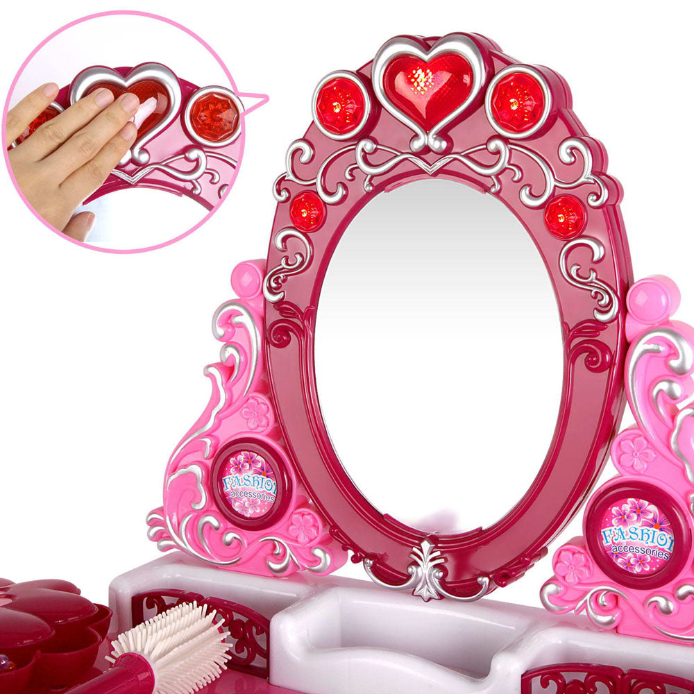 Keezi 30 Piece Kids Dressing Table Set - Pink freeshipping - Awezingly