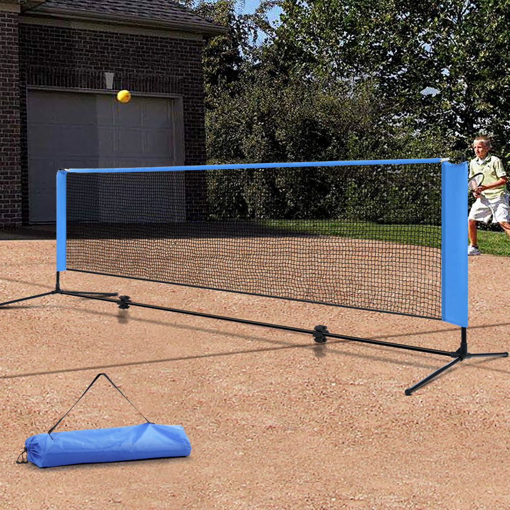 Everfit Portable Sports Net Stand Badminton Volleyball Tennis Soccer 3m 3ft Blue freeshipping - Awezingly