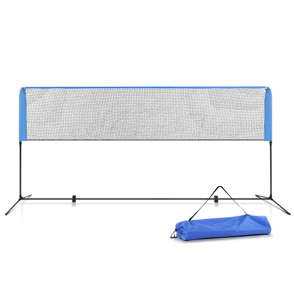 Everfit Portable Sports Net Stand Badminton Volleyball Tennis Soccer 4m 4ft Blue freeshipping - Awezingly