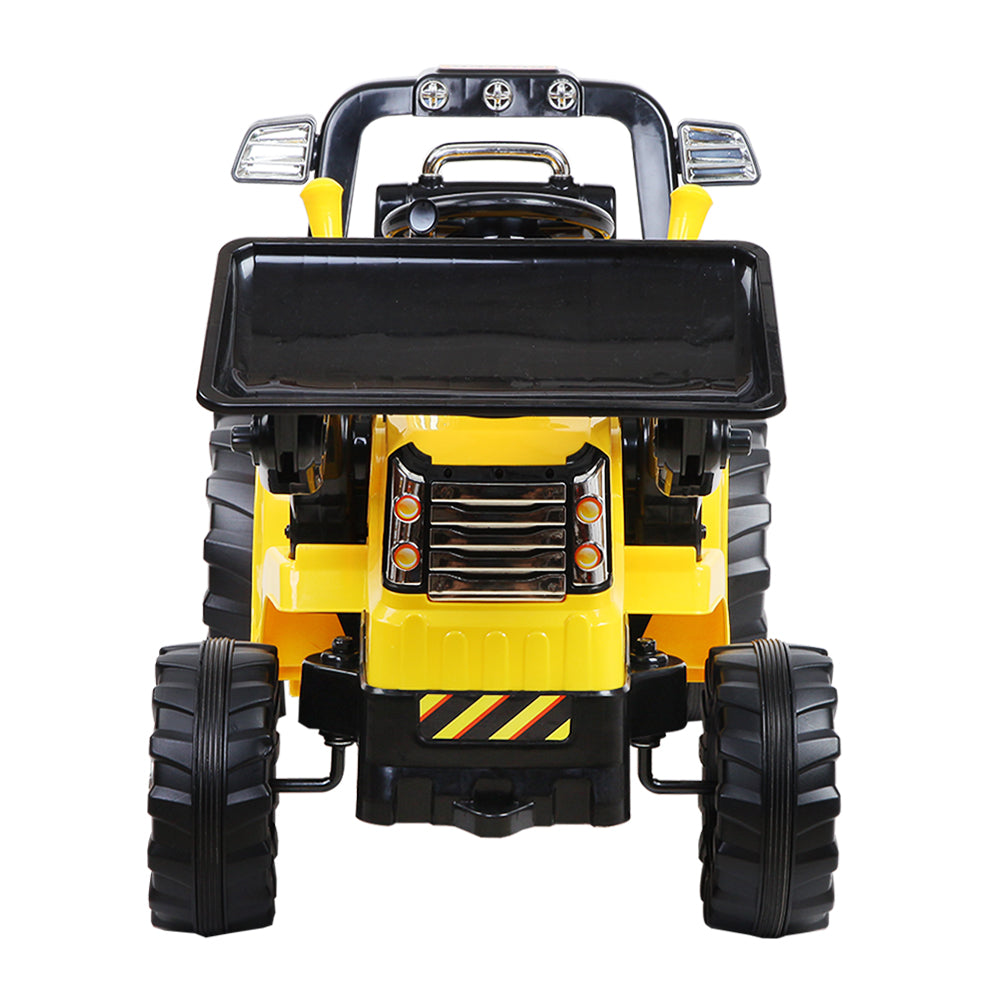 Rigo Kids Ride On Bulldozer Digger Electric Car Yellow freeshipping - Awezingly