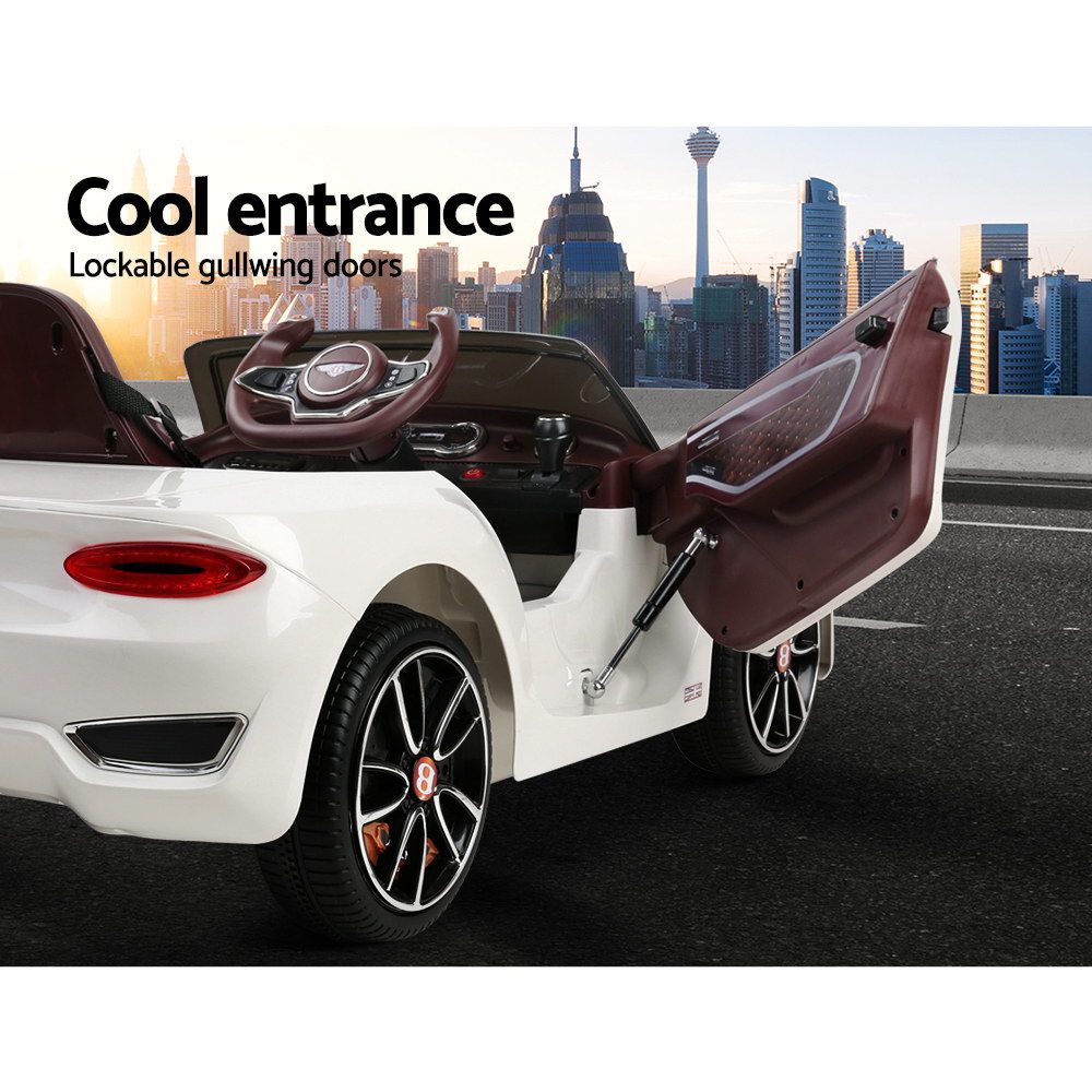 Rigo Kids Ride On Car  - White freeshipping - Awezingly