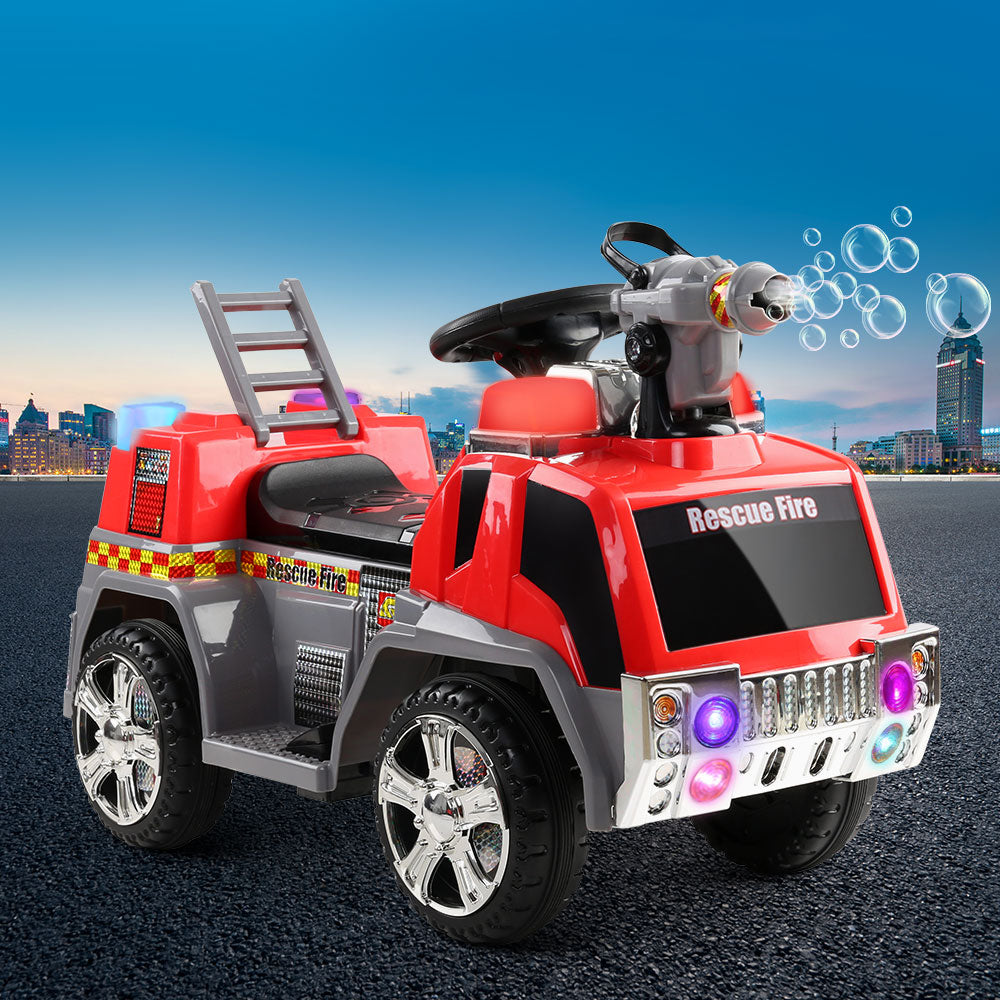 Rigo Kids Ride On Fire Truck Motorbike Motorcycle Car Red Grey freeshipping - Awezingly