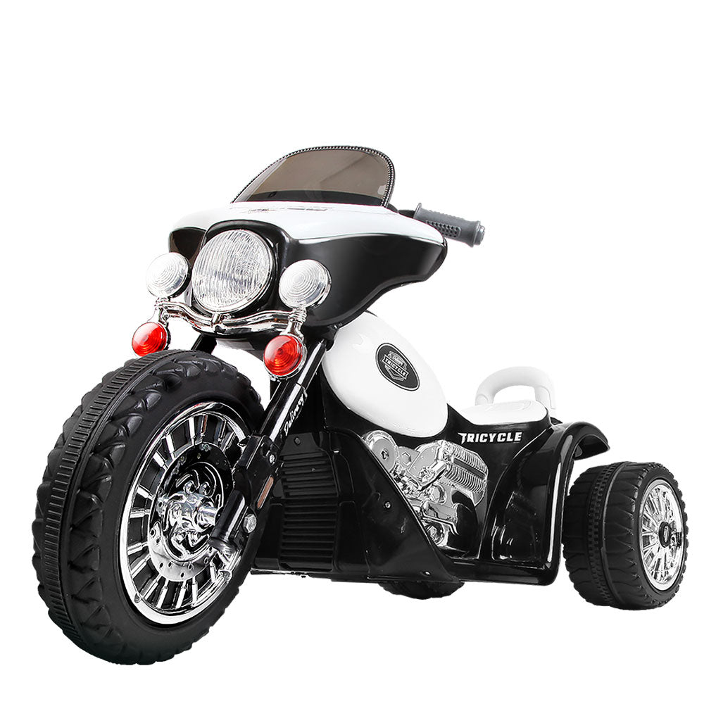 Rigo Kids Ride On Motorbike Motorcycle Toys Black White freeshipping - Awezingly