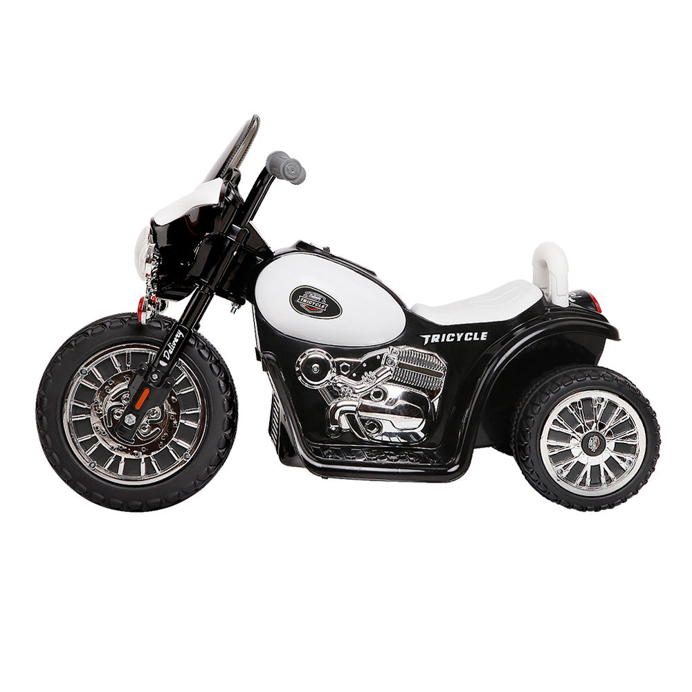 Rigo Kids Ride On Motorbike Motorcycle Toys Black White freeshipping - Awezingly