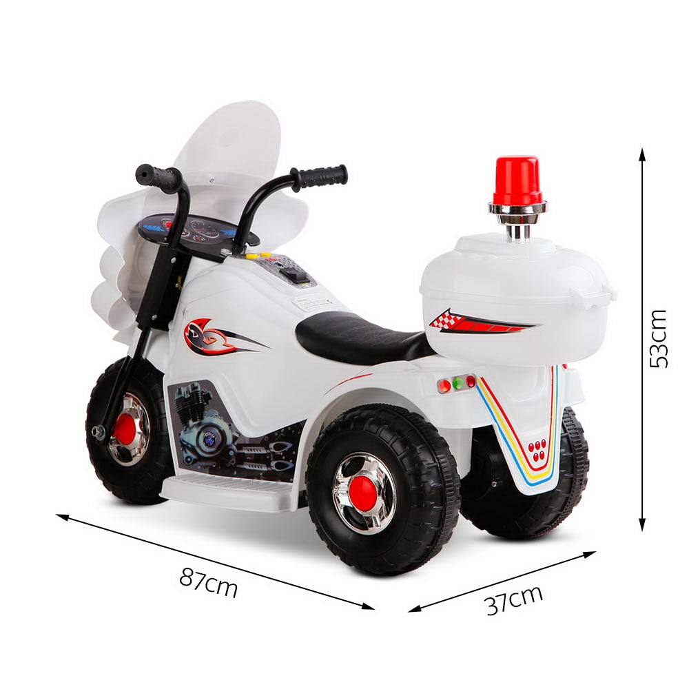 Rigo Kids Ride On Motorbike Motorcycle Car Toys White freeshipping - Awezingly