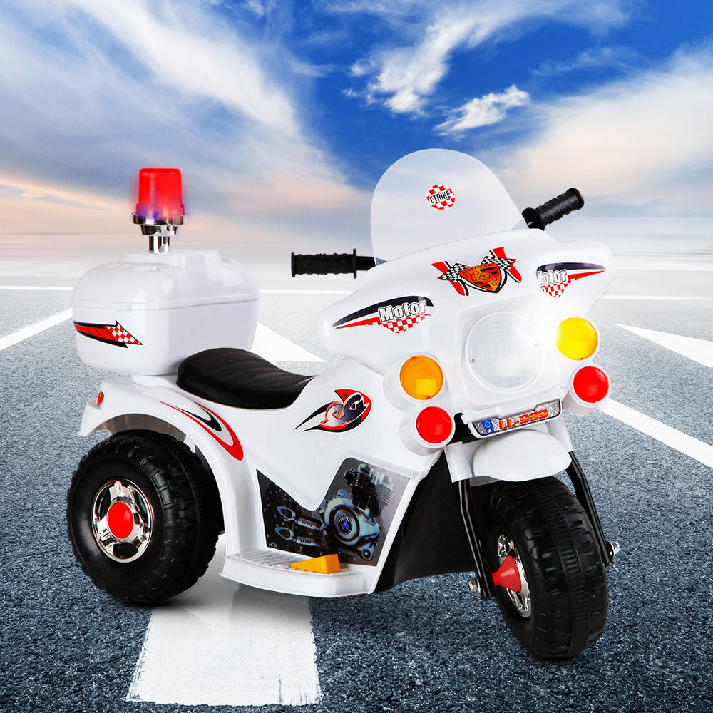 Rigo Kids Ride On Motorbike Motorcycle Car Toys White freeshipping - Awezingly