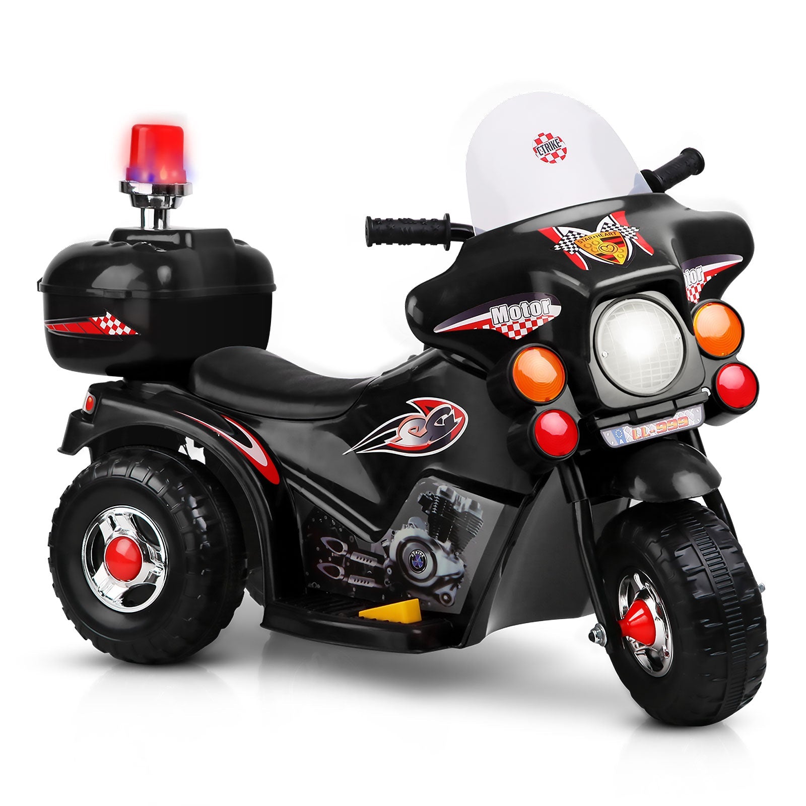 Rigo Kids Ride On Motorbike Motorcycle Car Black freeshipping - Awezingly