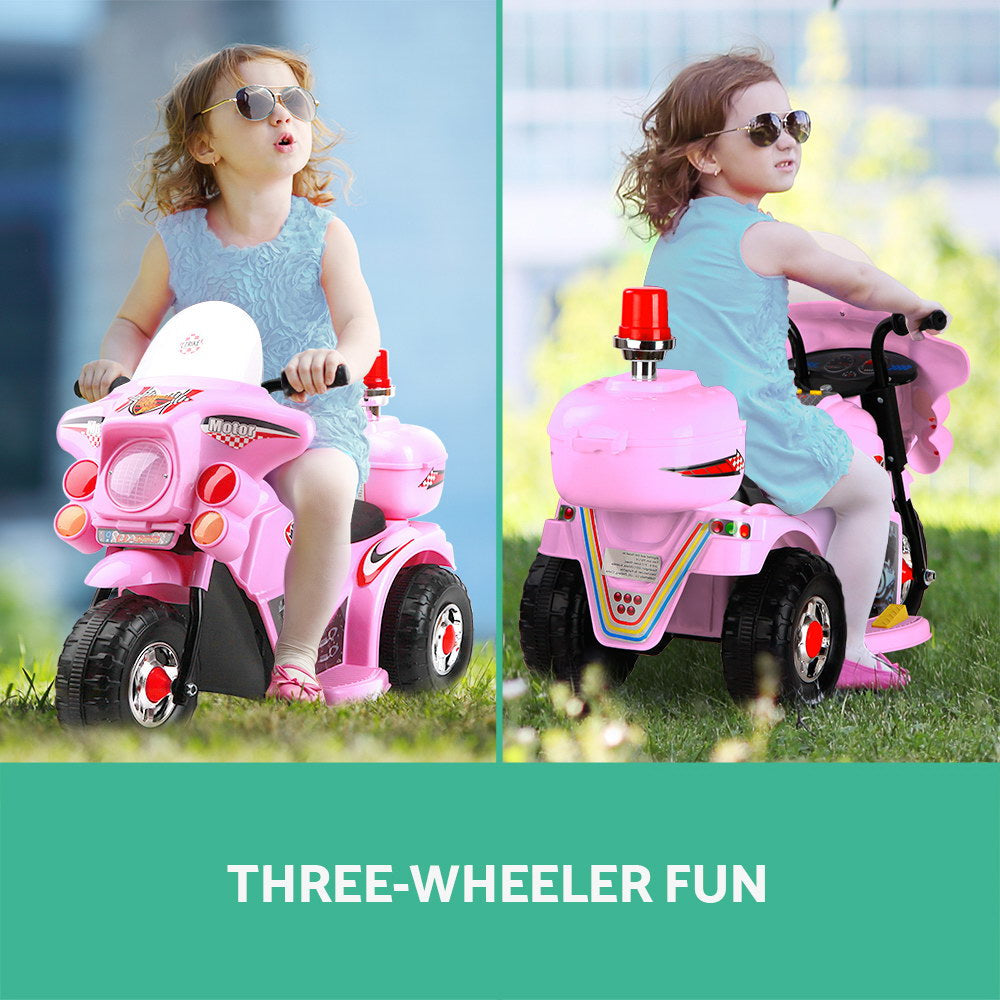 Rigo Kids Ride On Motorbike Motorcycle Car Pink freeshipping - Awezingly