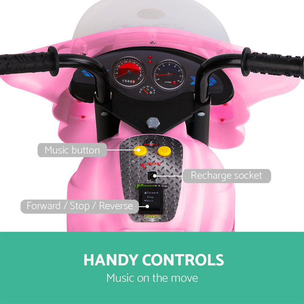 Rigo Kids Ride On Motorbike Motorcycle Car Pink freeshipping - Awezingly