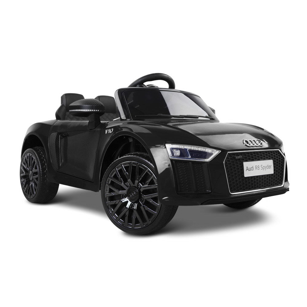 Kids Ride On Car Audi R8 Licensed Electric 12V Black freeshipping - Awezingly