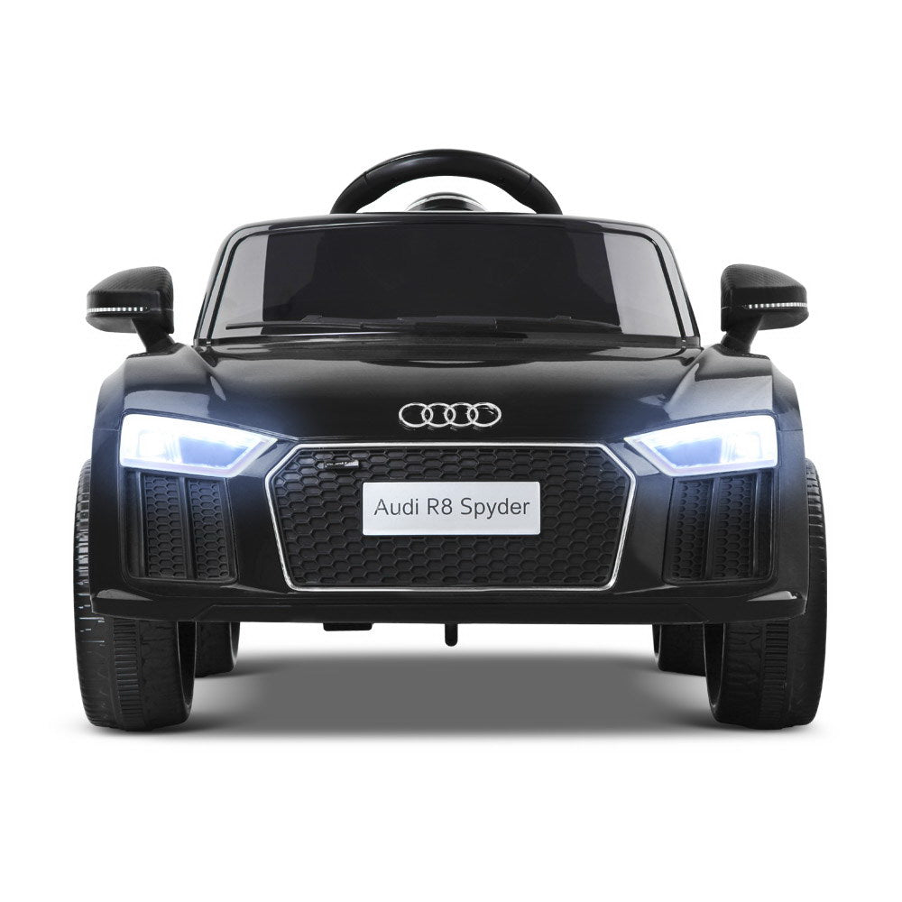 Kids Ride On Car Audi R8 Licensed Electric 12V Black freeshipping - Awezingly