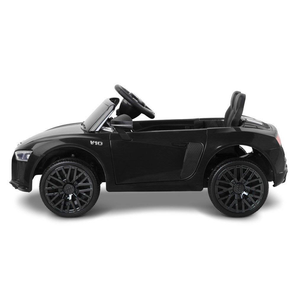 Kids Ride On Car Audi R8 Licensed Electric 12V Black freeshipping - Awezingly