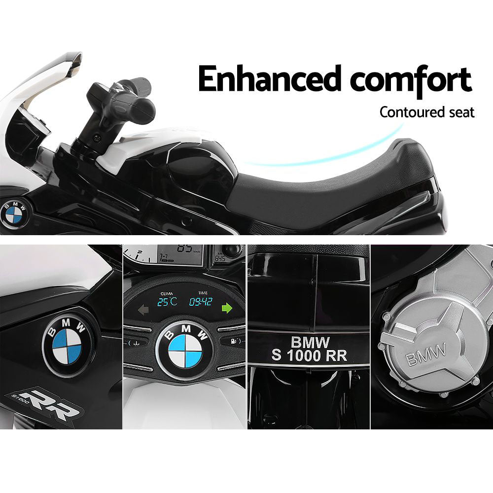 Kids Ride On Motorbike BMW Licensed S1000RR Motorcycle Car Black freeshipping - Awezingly