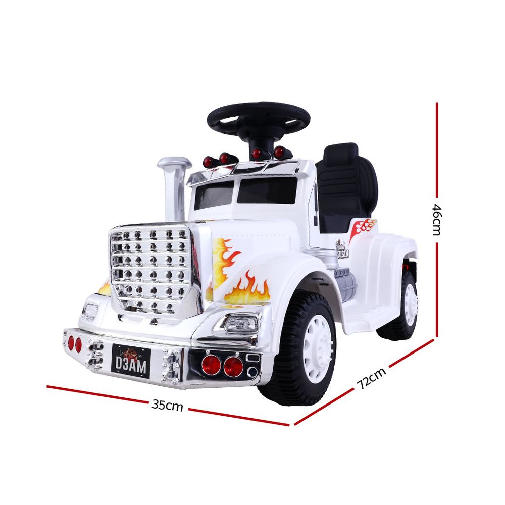 Ride On Cars Kids Electric Toys Car Battery Truck Childrens Motorbike Toy Rigo White freeshipping - Awezingly