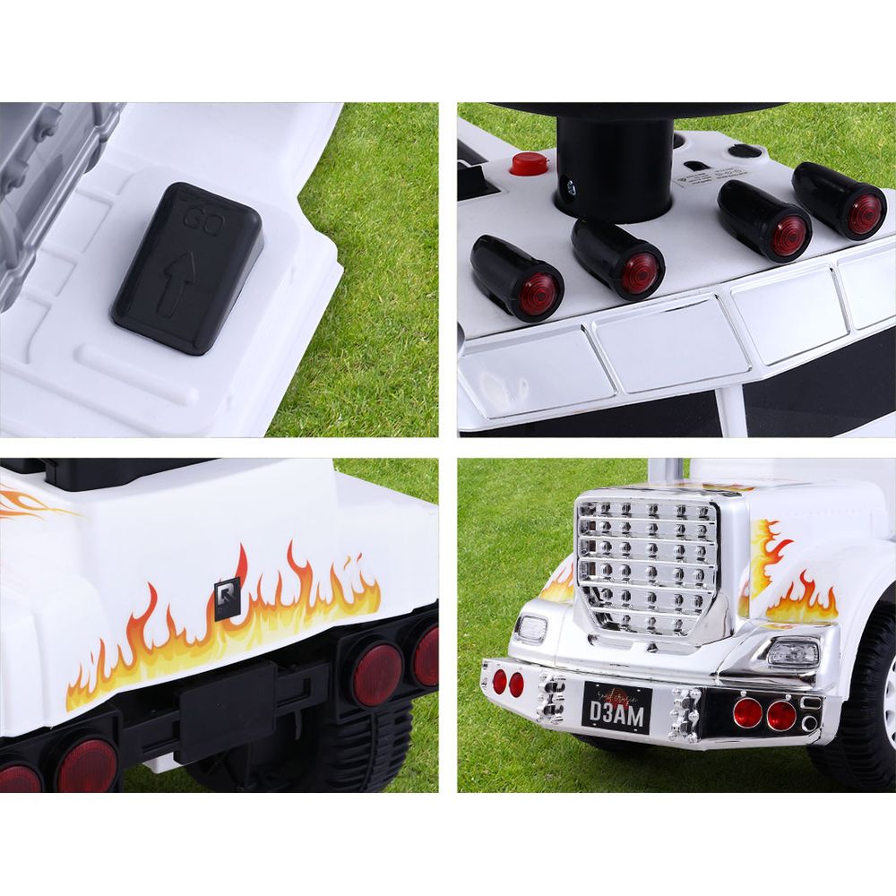 Ride On Cars Kids Electric Toys Car Battery Truck Childrens Motorbike Toy Rigo White freeshipping - Awezingly