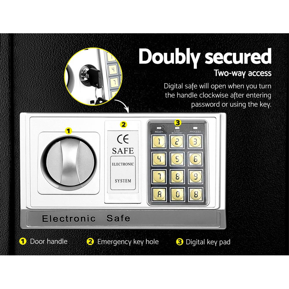 UL-TECH Electronic Safe Digital Security Box 8.5L freeshipping - Awezingly