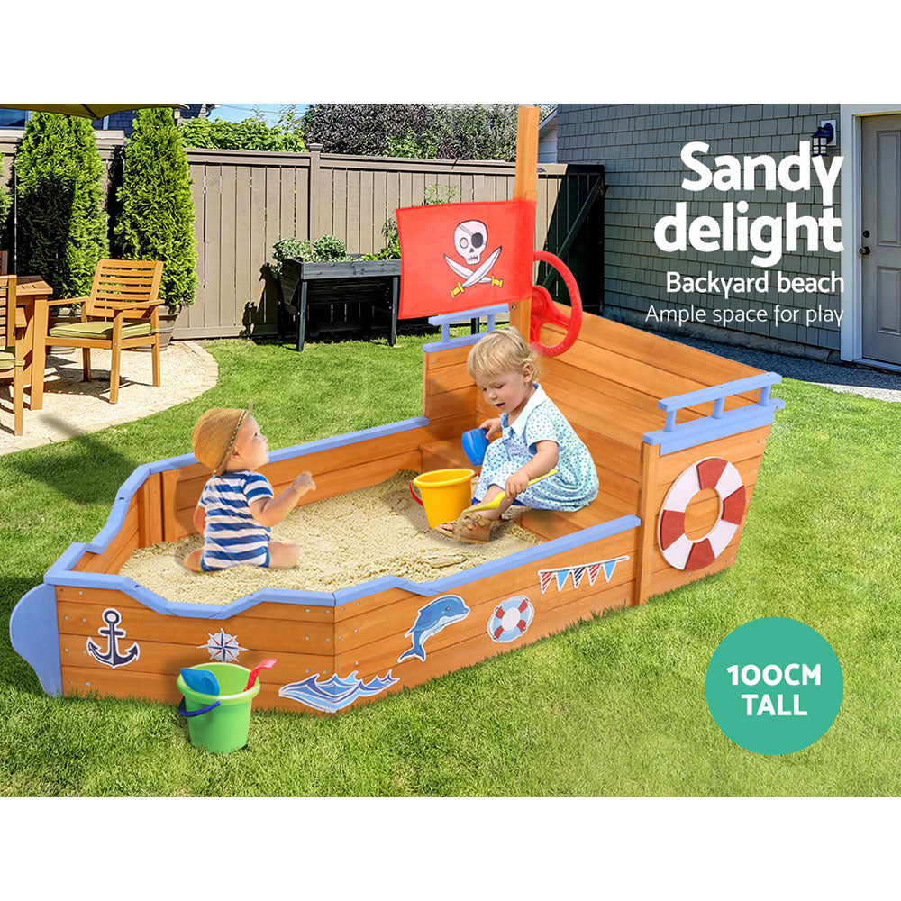 Keezi Boat Sand Pit freeshipping - Awezingly