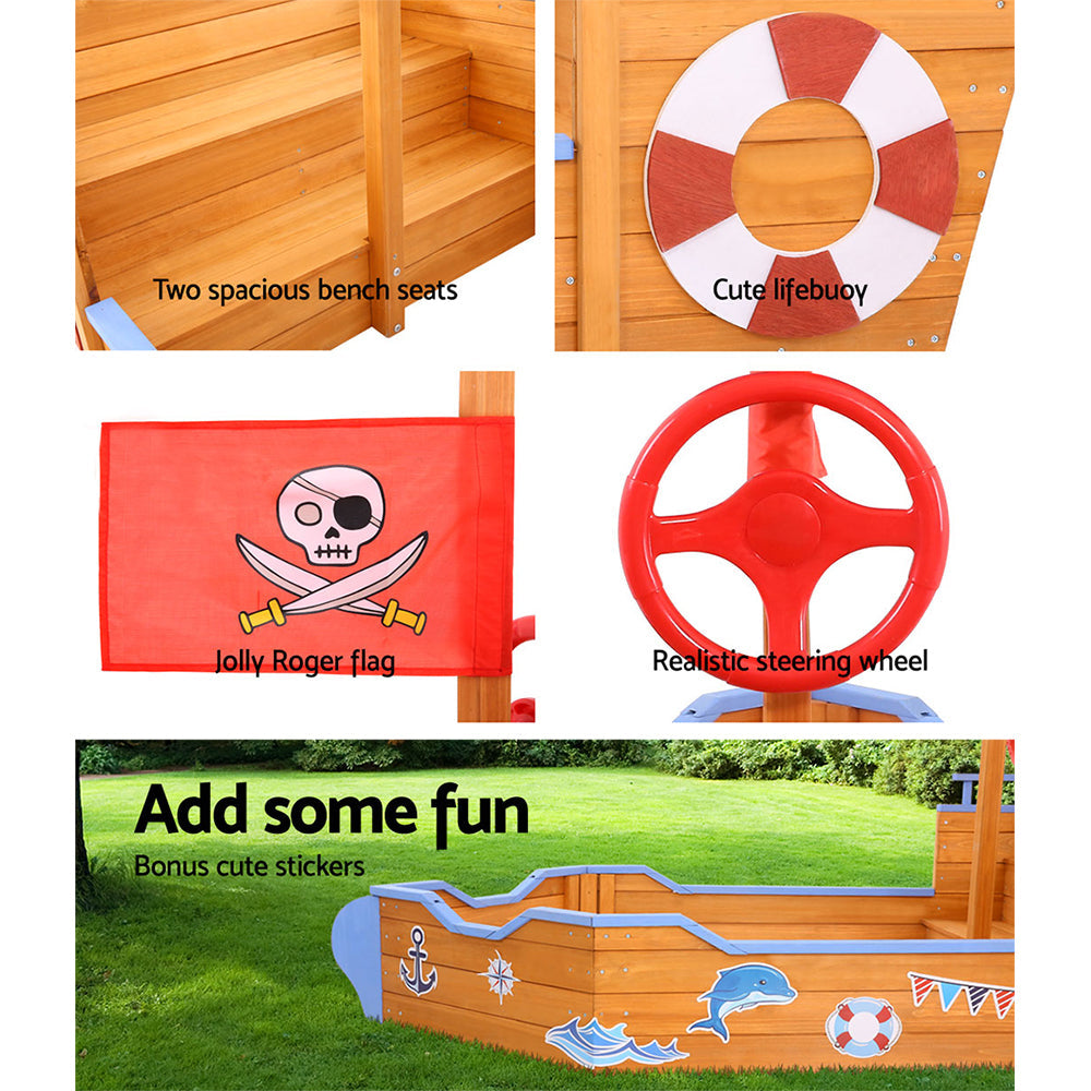 Keezi Boat Sand Pit freeshipping - Awezingly