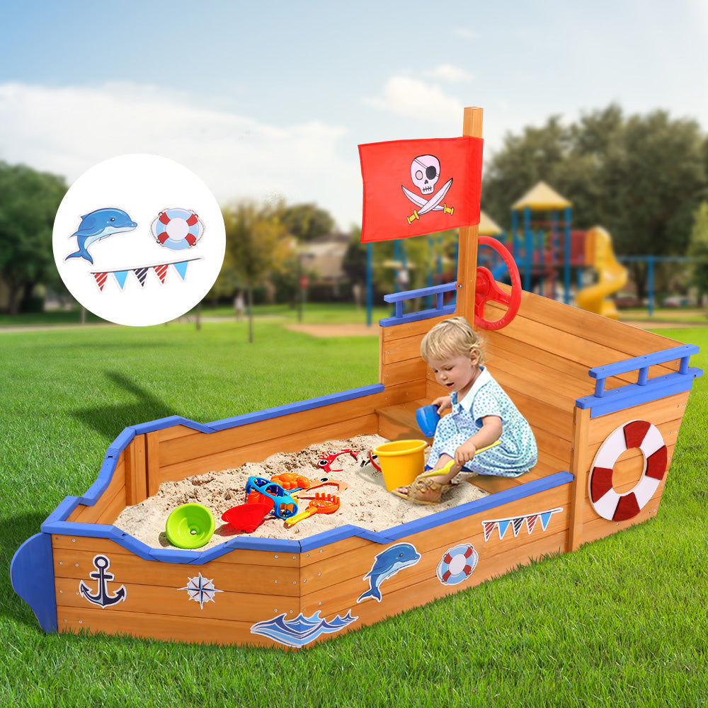 Keezi Boat Sand Pit freeshipping - Awezingly