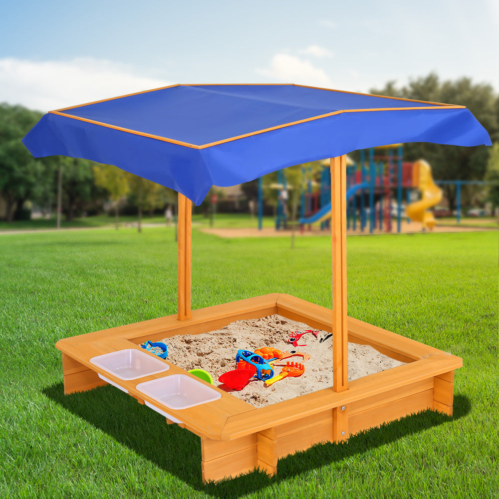 Keezi Outdoor Canopy Sand Pit freeshipping - Awezingly